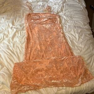 light pink floral dress